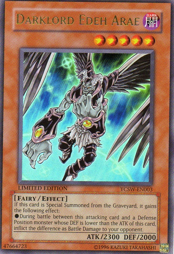 Darklord Edeh Arae [YCSW-EN003] Ultra Rare | Card Merchant Takapuna