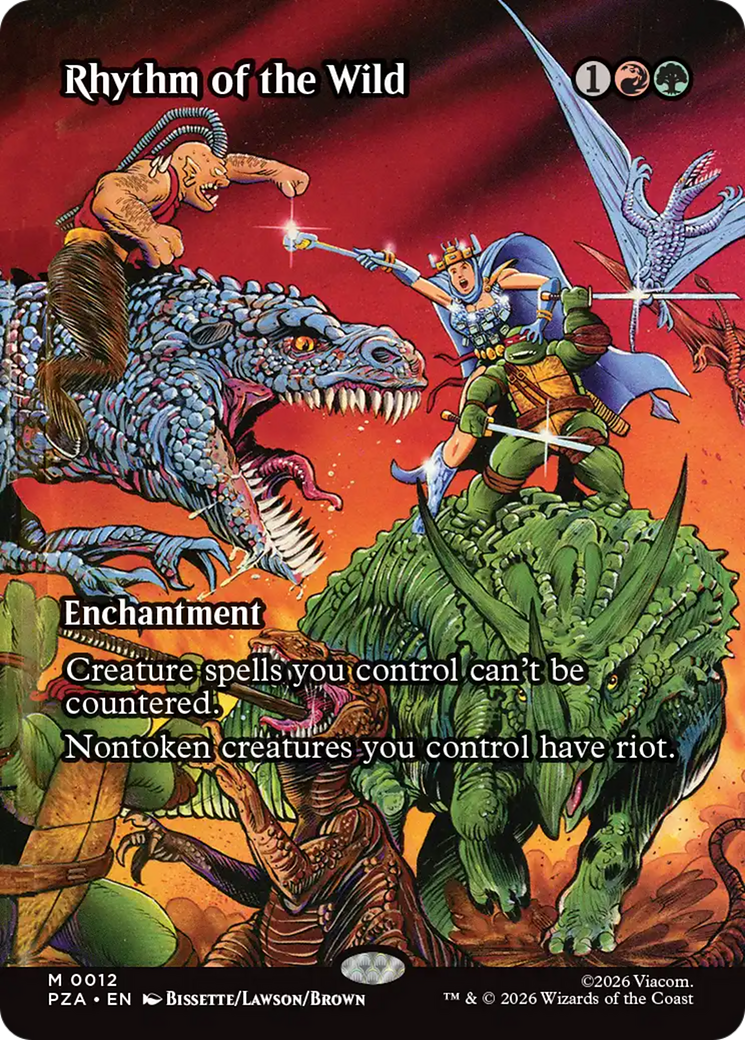 Rhythm of the Wild (Borderless) [Teenage Mutant Ninja Turtles Eternal-Legal] | Card Merchant Takapuna