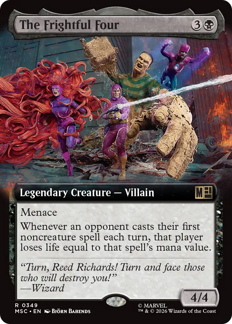 The Frightful Four (Extended Art) [Marvel Super Heroes Commander] | Card Merchant Takapuna