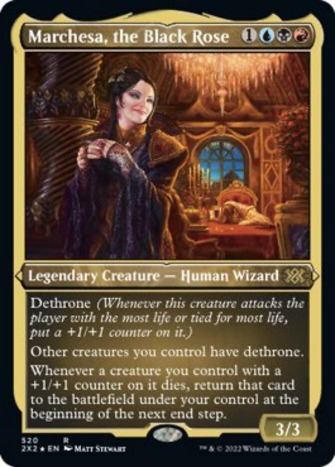 Marchesa, the Black Rose (Foil Etched) [Double Masters 2022] | Card Merchant Takapuna