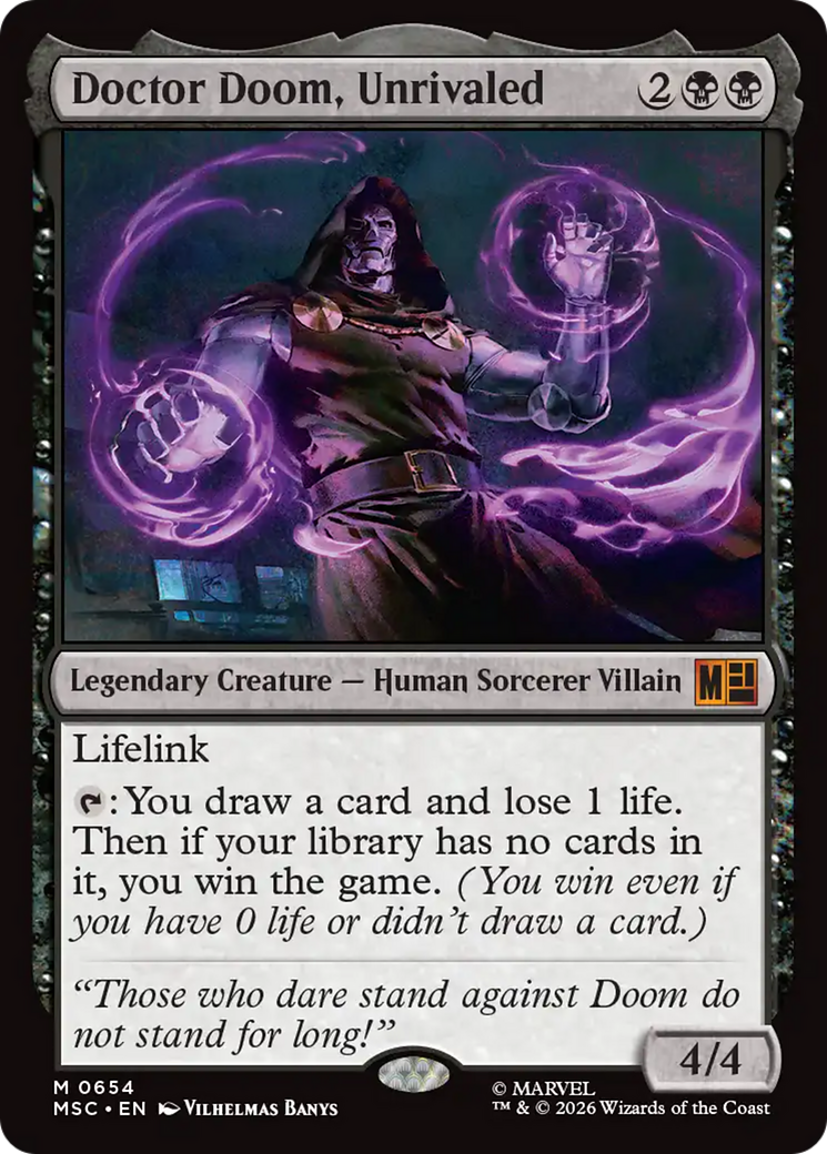 Doctor Doom, Unrivaled [Marvel Super Heroes Commander] | Card Merchant Takapuna