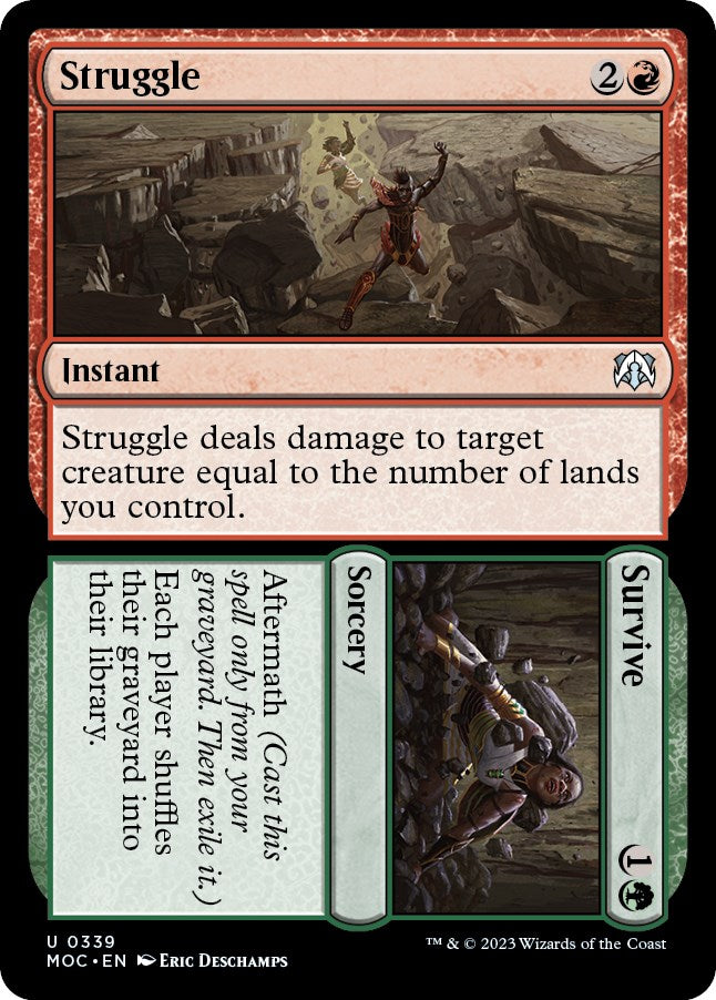 Struggle // Survive [March of the Machine Commander] | Card Merchant Takapuna