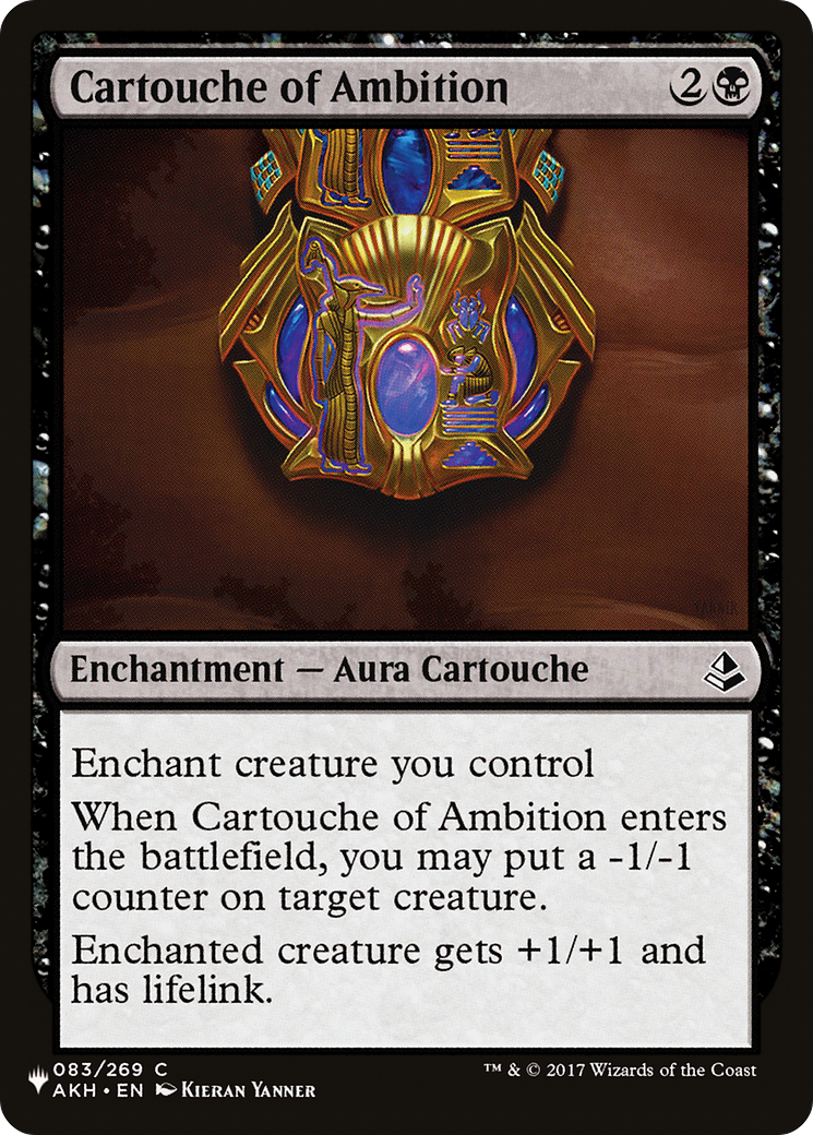 Cartouche of Ambition [The List] | Card Merchant Takapuna