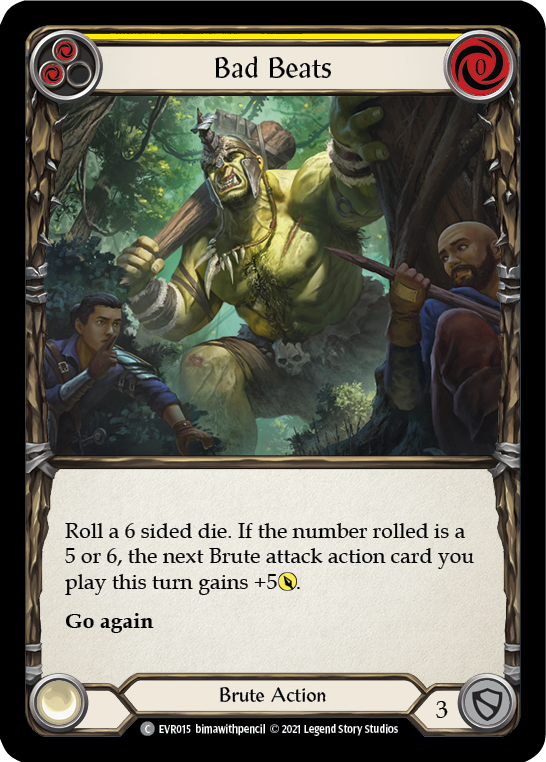 Bad Beats (Yellow) [EVR015] (Everfest)  1st Edition Normal | Card Merchant Takapuna