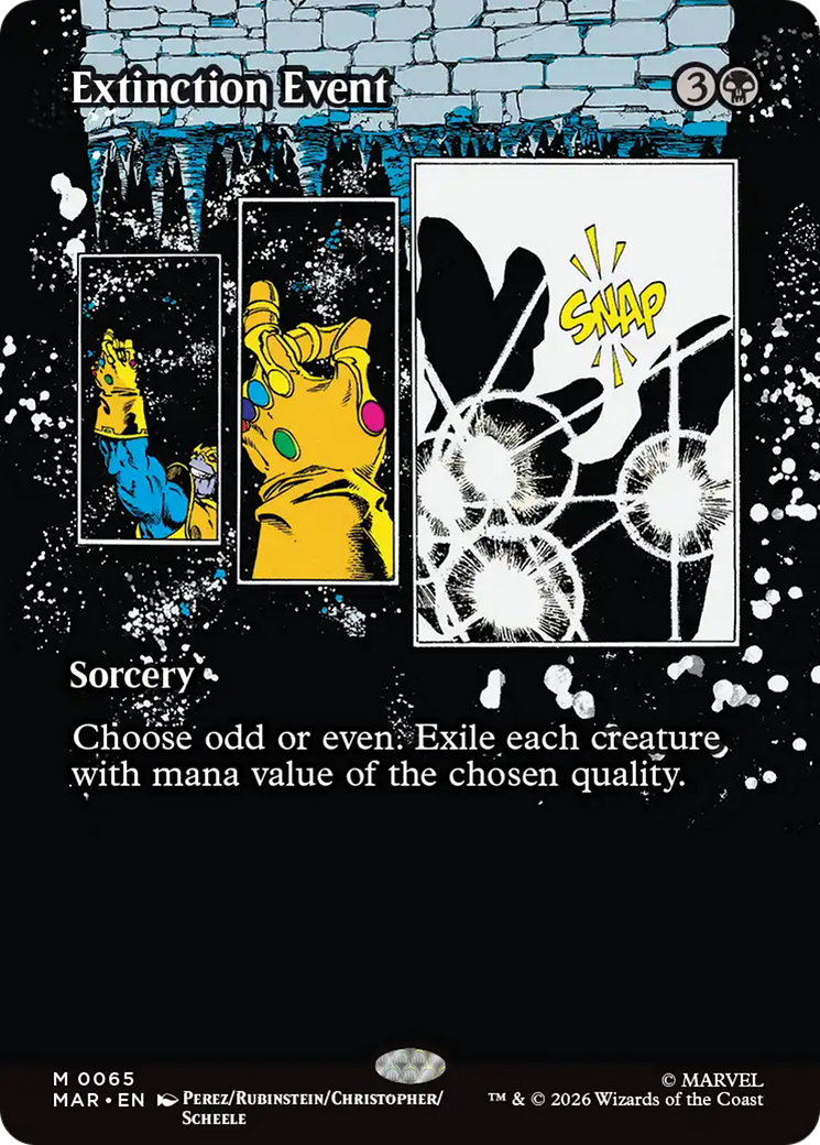Extinction Event (Borderless) [Marvel Universe: Eternal-Legal] | Card Merchant Takapuna