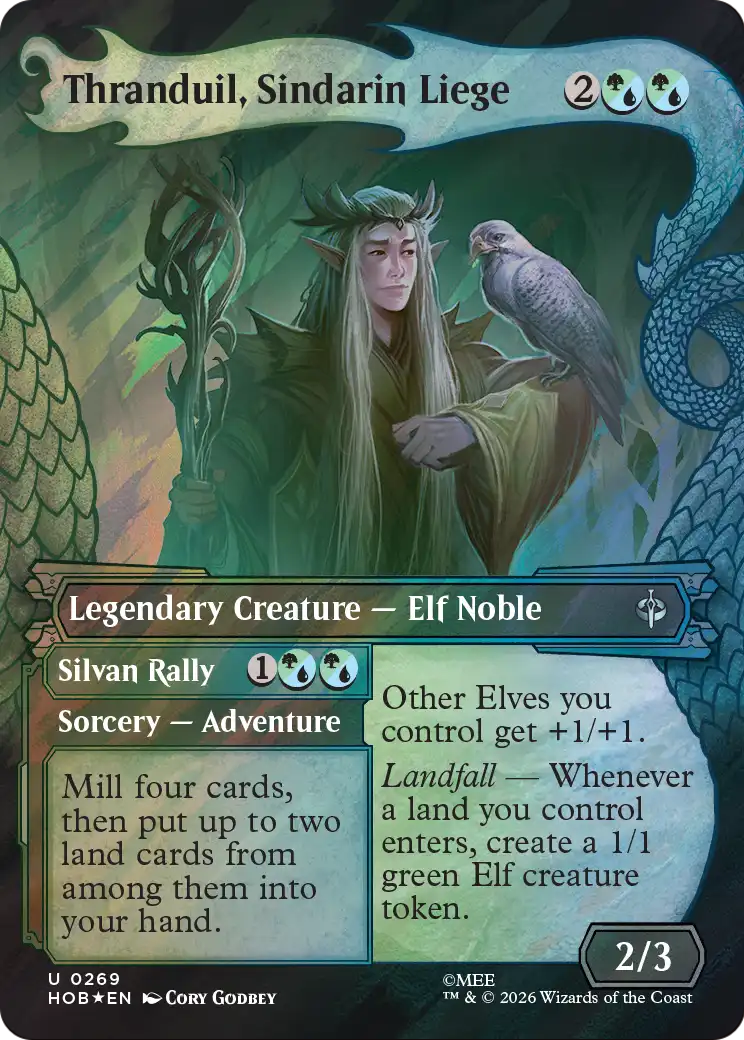 Thranduil, Sindarin Liege (Showcase) (Surge Foil) [The Hobbit] | Card Merchant Takapuna