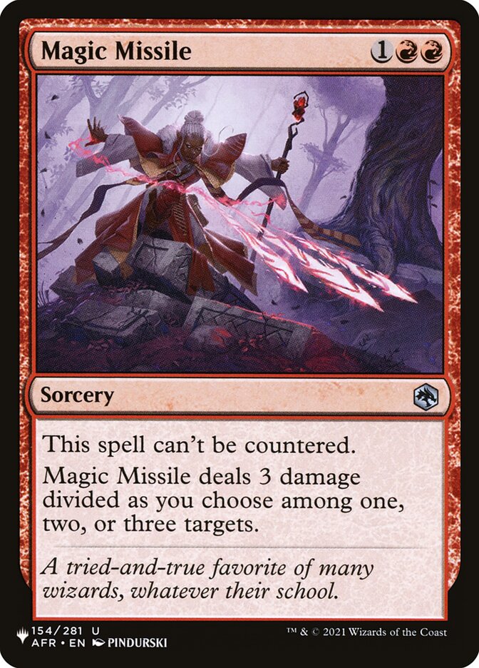 Magic Missile [The List] | Card Merchant Takapuna