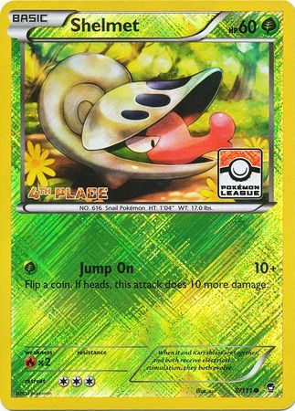 Shelmet (8/111) (League Promo 4th Place) [XY: Furious Fists] | Card Merchant Takapuna