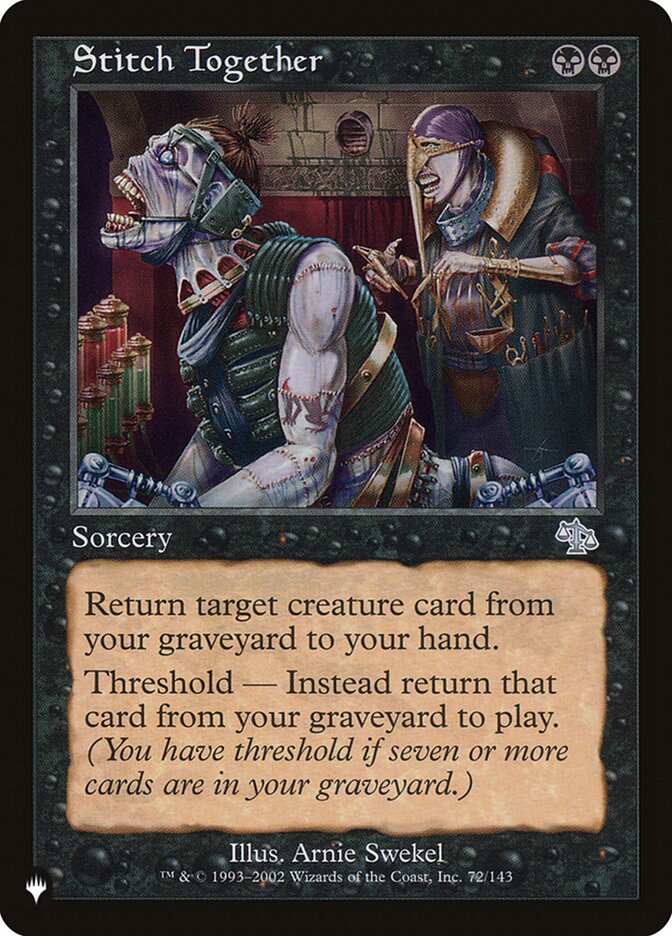 Stitch Together [The List] | Card Merchant Takapuna