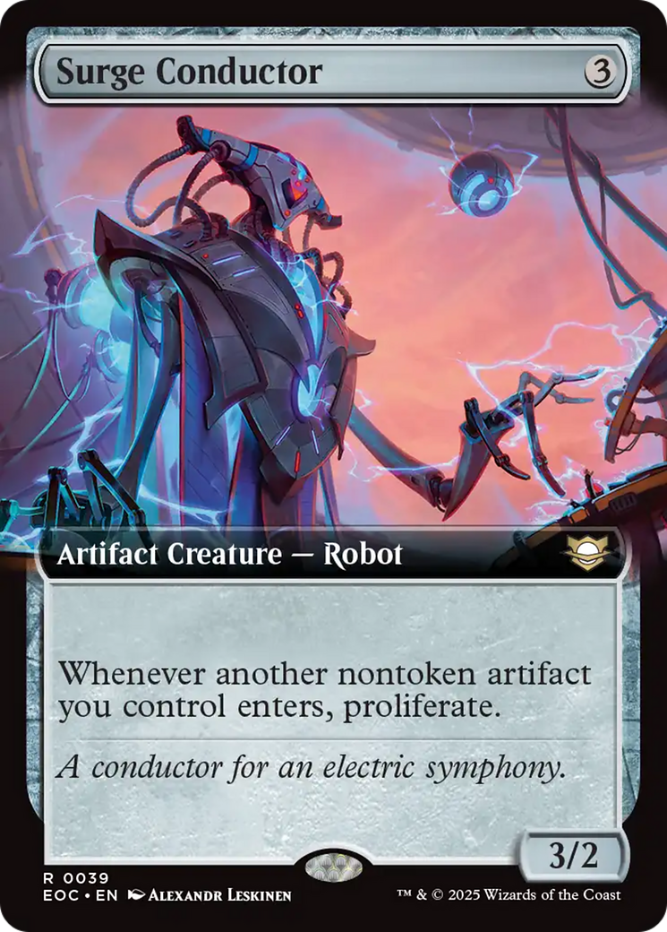 Surge Conductor (Extended Art) [Edge of Eternities Commander] | Card Merchant Takapuna