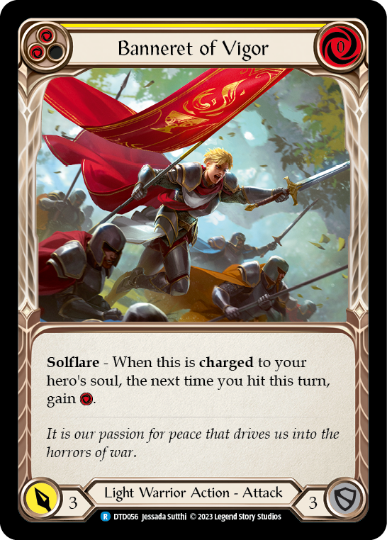 Banneret of Vigor [DTD056] (Dusk Till Dawn)  Rainbow Foil | Card Merchant Takapuna