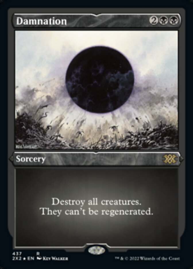 Damnation (Foil Etched) [Double Masters 2022] | Card Merchant Takapuna