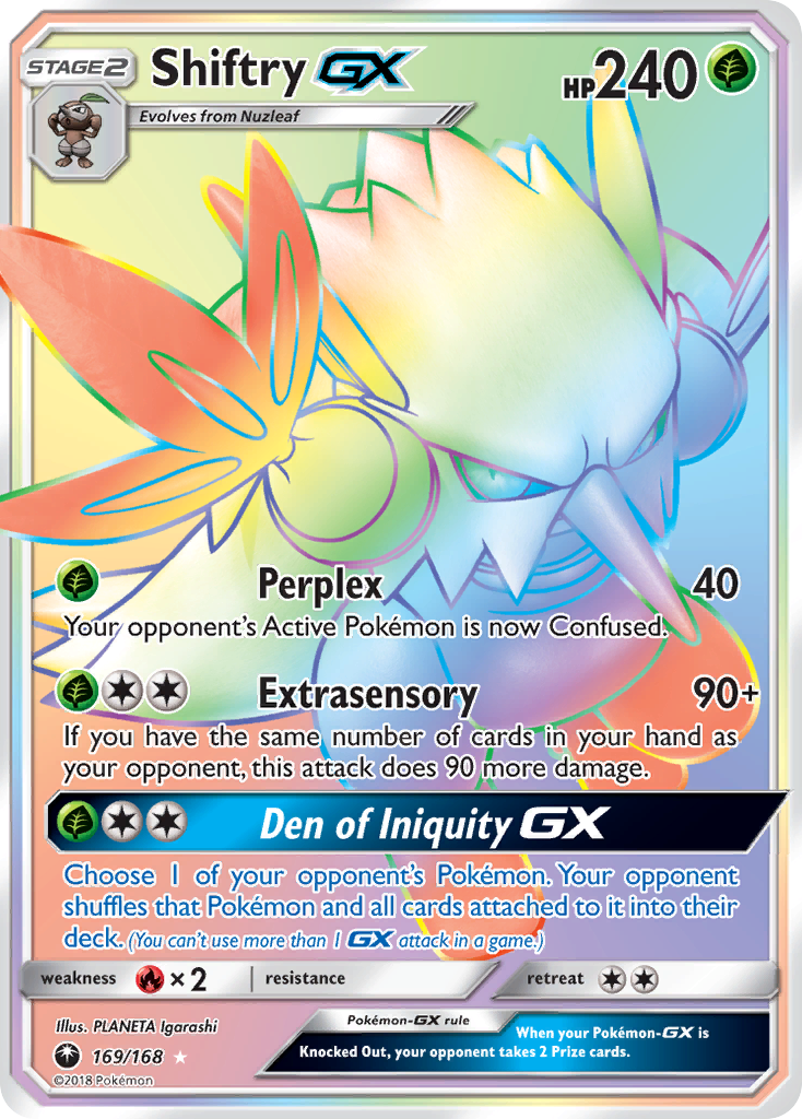 Shiftry GX (169/168) [Sun & Moon: Celestial Storm] | Card Merchant Takapuna