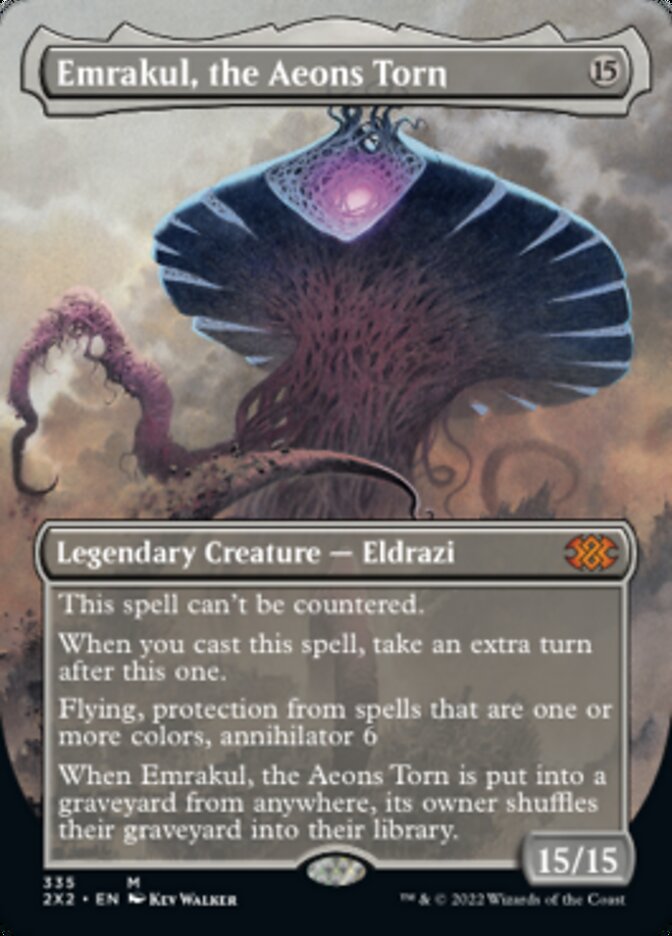Emrakul, the Aeons Torn (Borderless Alternate Art) [Double Masters 2022] | Card Merchant Takapuna