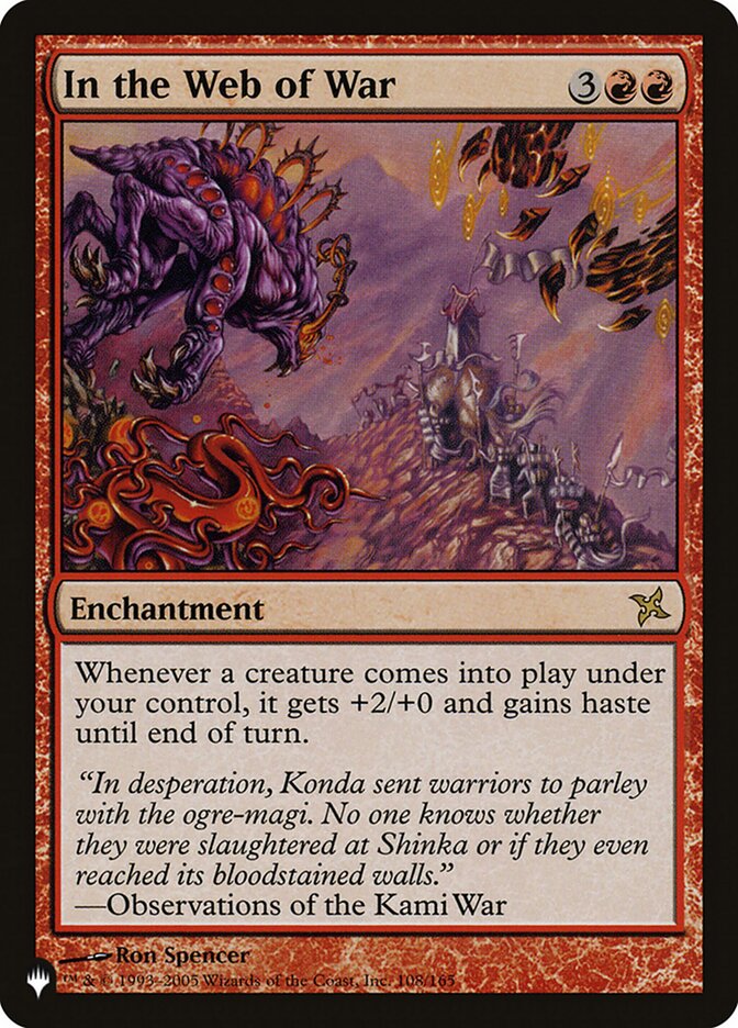 In the Web of War [The List] | Card Merchant Takapuna