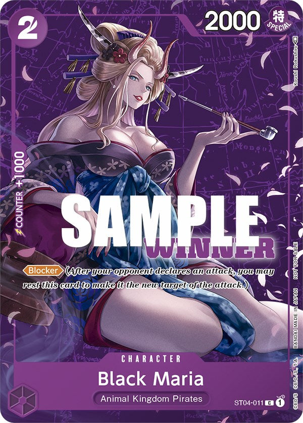 Black Maria (Tournament Pack Vol. 2) [Winner] [One Piece Promotion Cards] | Card Merchant Takapuna