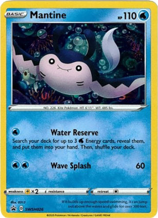 Mantine (SWSH026) [Sword & Shield: Black Star Promos] | Card Merchant Takapuna