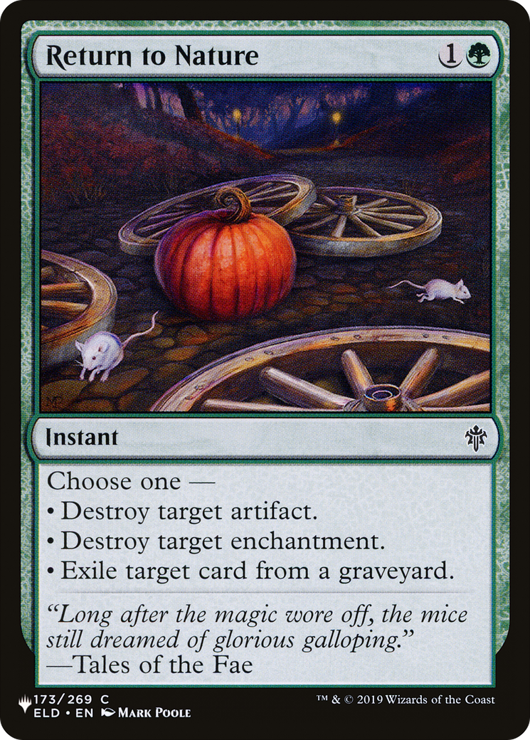 Return to Nature [The List] | Card Merchant Takapuna