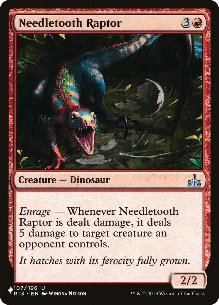 Needletooth Raptor [The List] | Card Merchant Takapuna