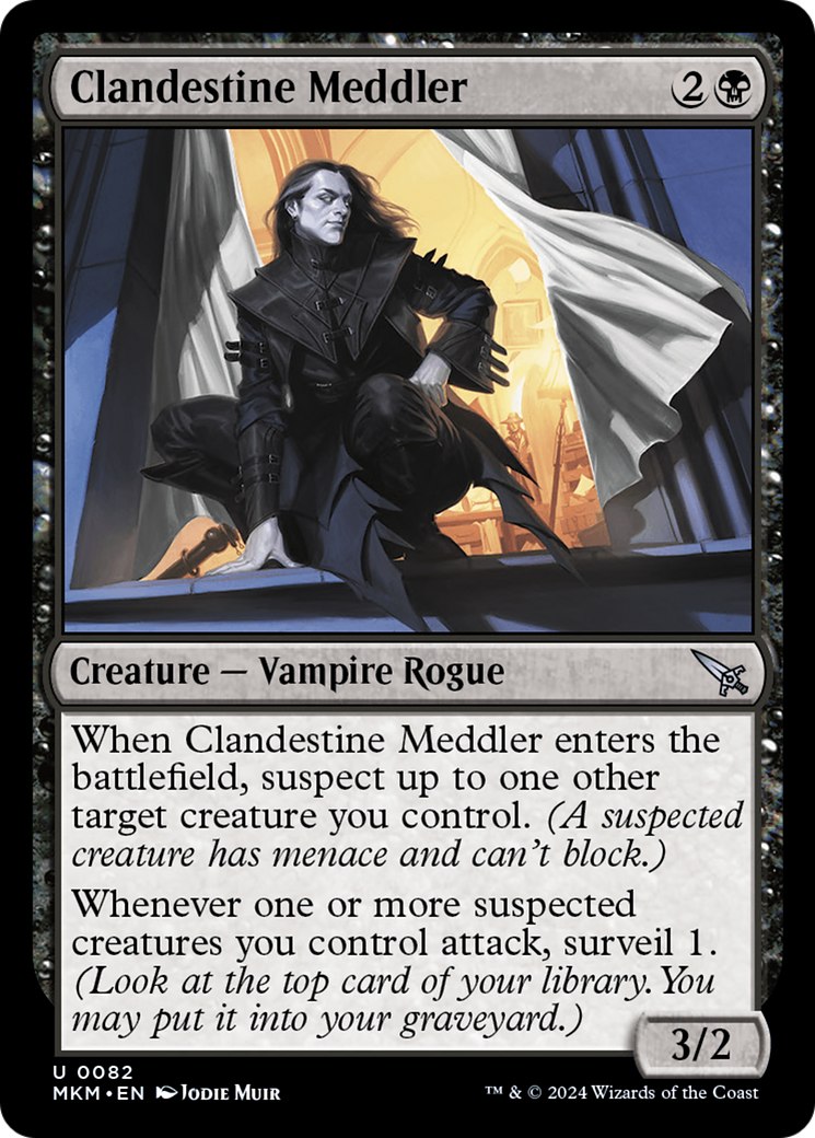 Clandestine Meddler (White) [Murders at Karlov Manor] | Card Merchant Takapuna