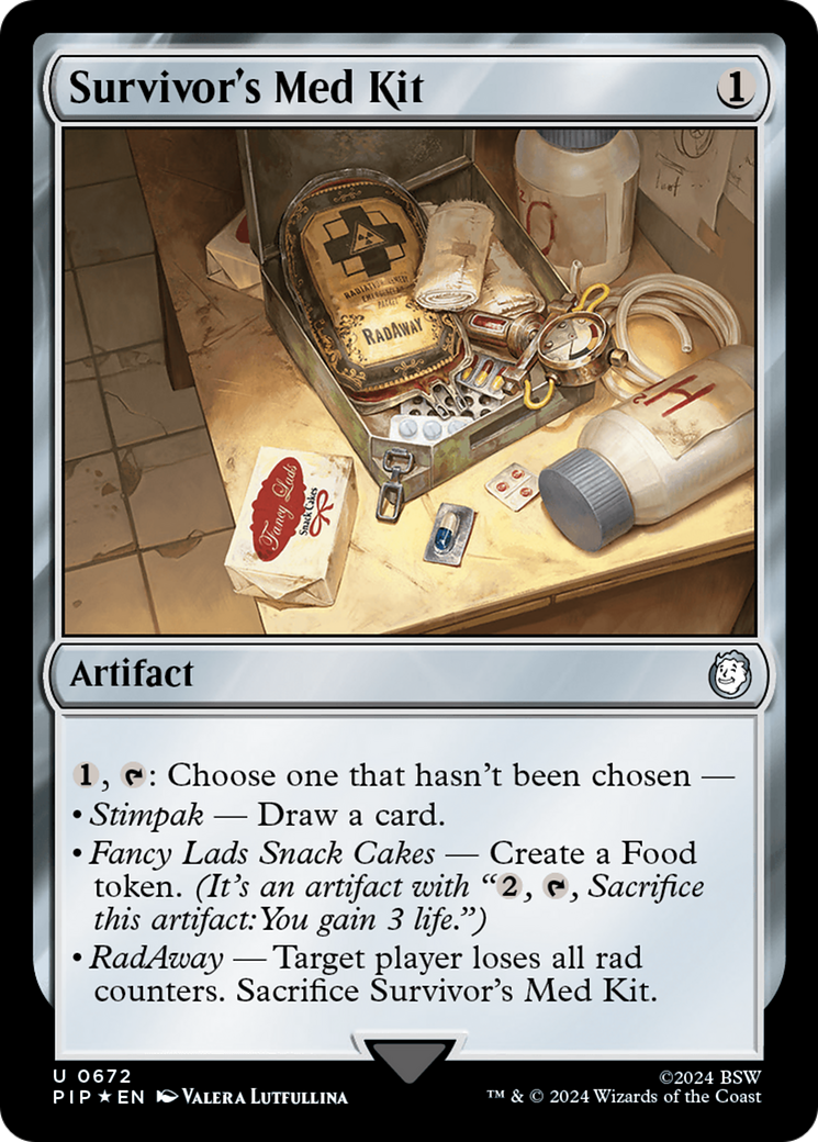 Survivor's Med Kit (Surge Foil) [Fallout] | Card Merchant Takapuna