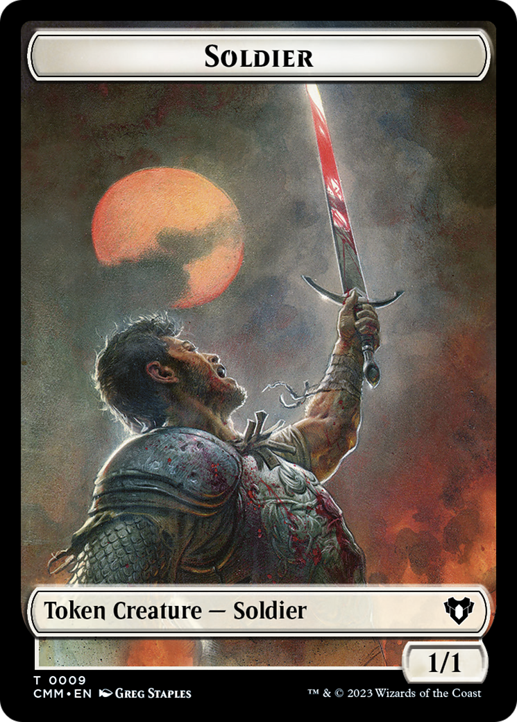 Soldier // Servo Double-Sided Token [Commander Masters Tokens] | Card Merchant Takapuna