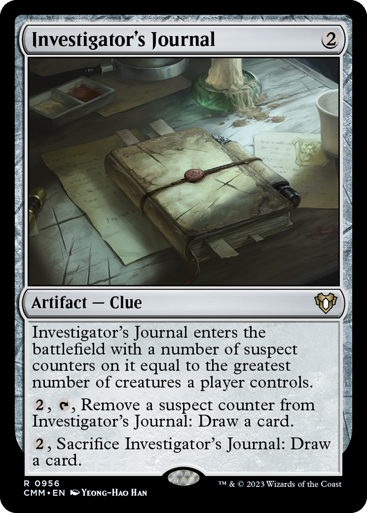 Investigator's Journal [Commander Masters] | Card Merchant Takapuna