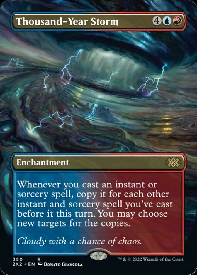 Thousand-Year Storm (Borderless Alternate Art) [Double Masters 2022] | Card Merchant Takapuna