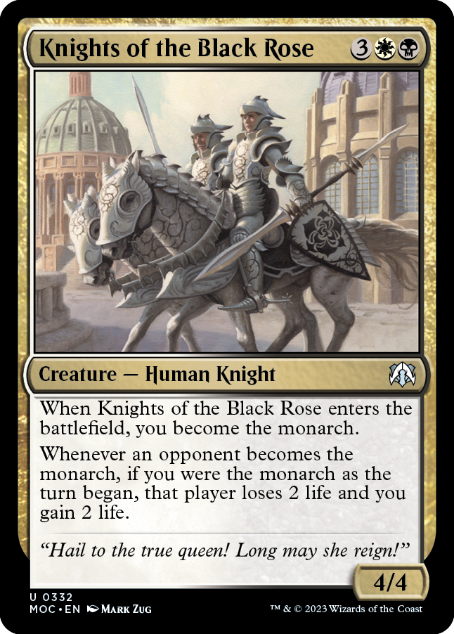 Knights of the Black Rose [March of the Machine Commander] | Card Merchant Takapuna