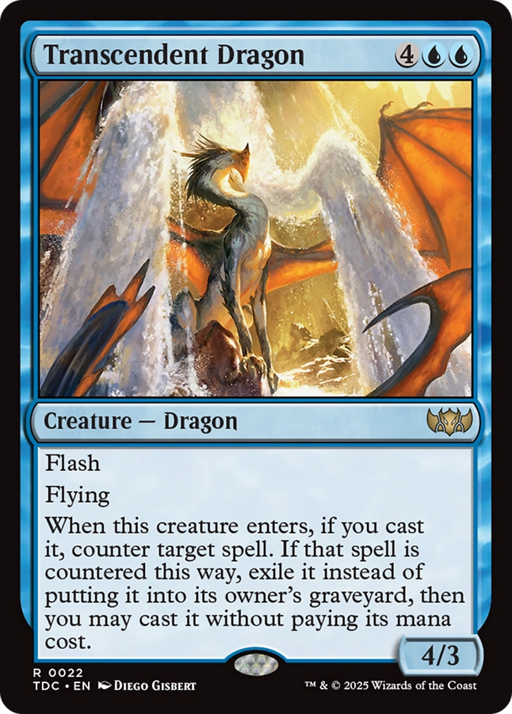 Transcendent Dragon [Tarkir: Dragonstorm Commander] | Card Merchant Takapuna