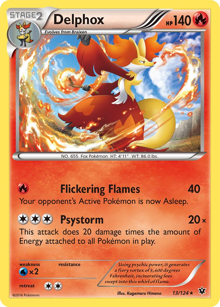 Delphox (13/124) (Theme Deck Exclusive) [XY: Fates Collide] | Card Merchant Takapuna