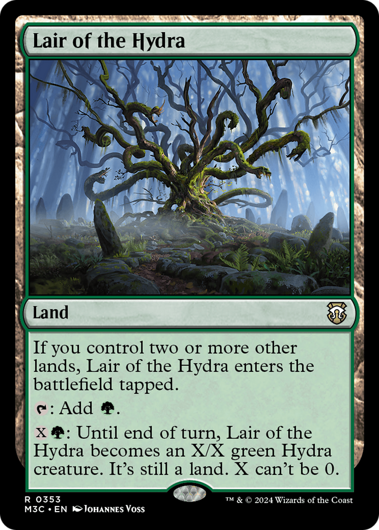 Lair of the Hydra (Ripple Foil) [Modern Horizons 3 Commander] | Card Merchant Takapuna