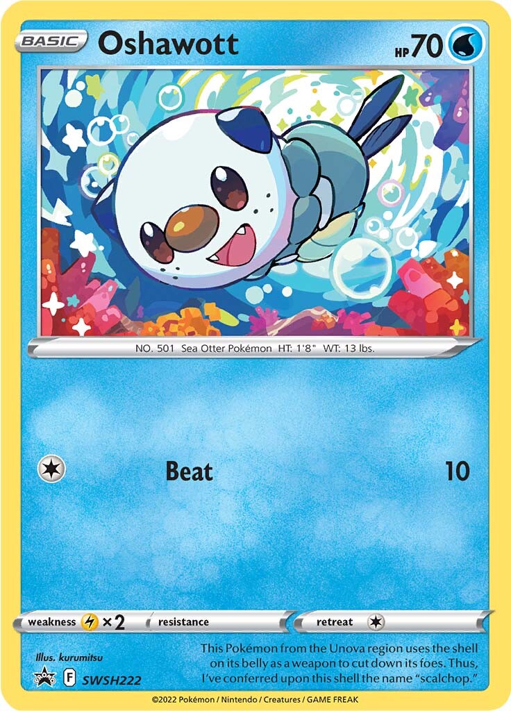 Oshawott (SWSH222) [Sword & Shield: Black Star Promos] | Card Merchant Takapuna