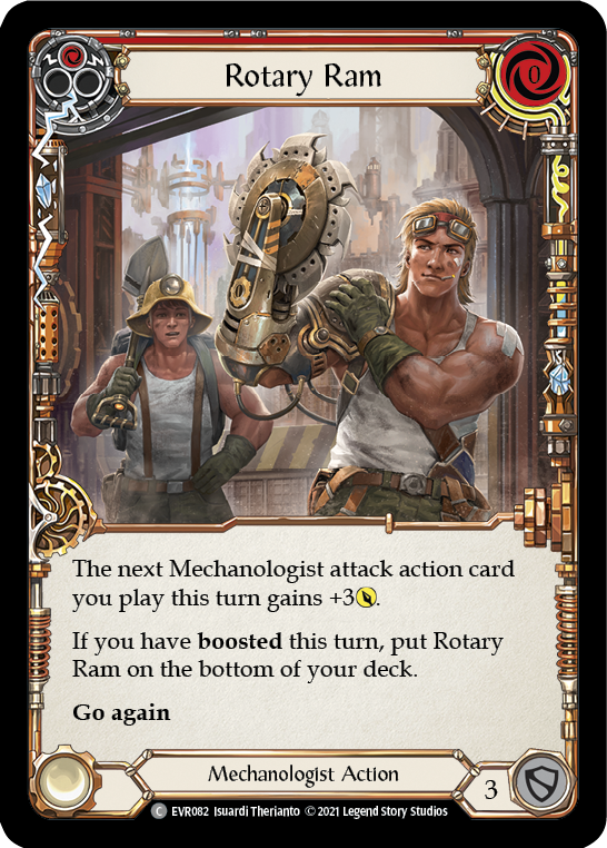 Rotary Ram (Red) [EVR082] (Everfest)  1st Edition Rainbow Foil | Card Merchant Takapuna
