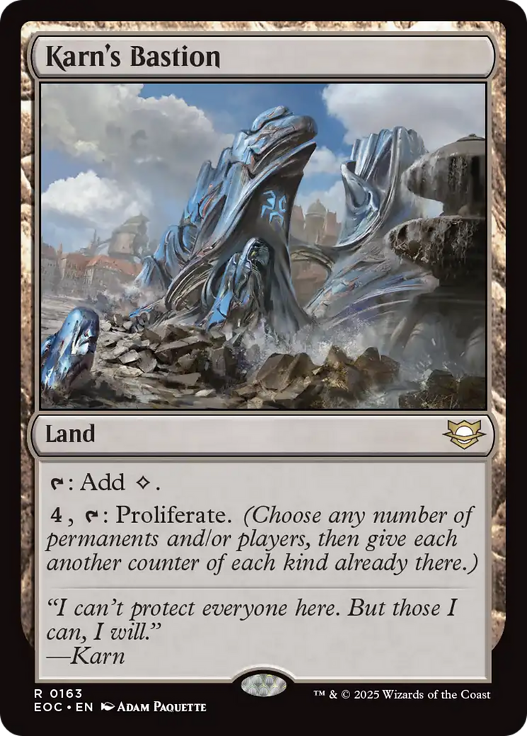Karn's Bastion [Edge of Eternities Commander] | Card Merchant Takapuna