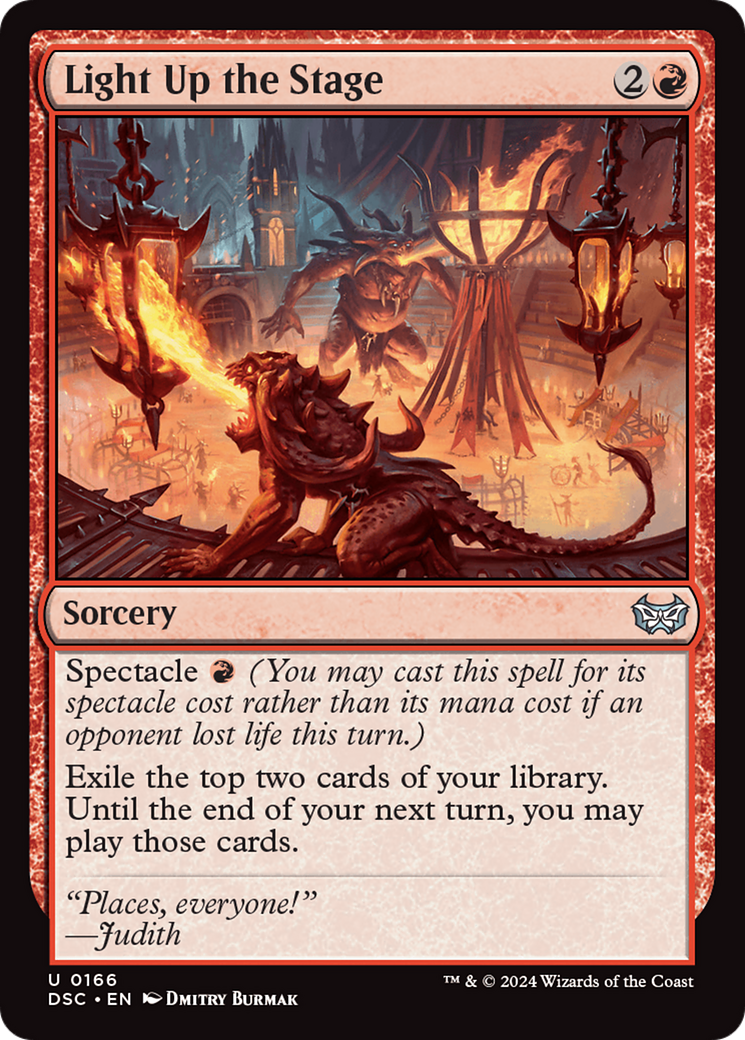 Light Up the Stage [Duskmourn: House of Horror Commander] | Card Merchant Takapuna