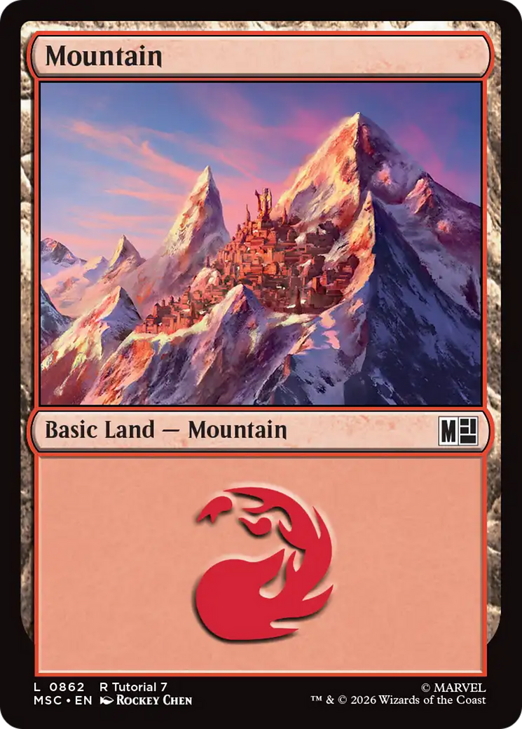 Mountain (0862) [Marvel Super Heroes Commander] | Card Merchant Takapuna