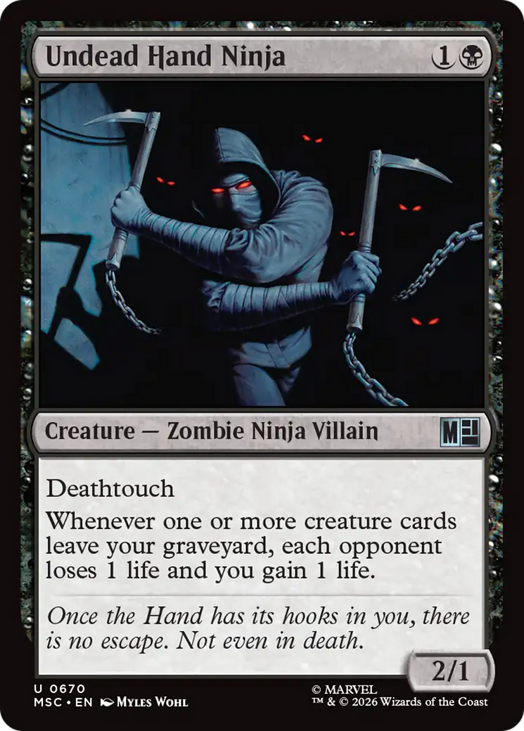 Undead Hand Ninja [Marvel Super Heroes Commander] | Card Merchant Takapuna