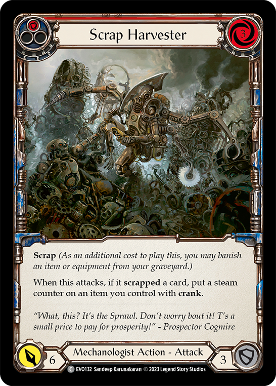 Scrap Harvester (Red) [EVO132] (Bright Lights) | Card Merchant Takapuna