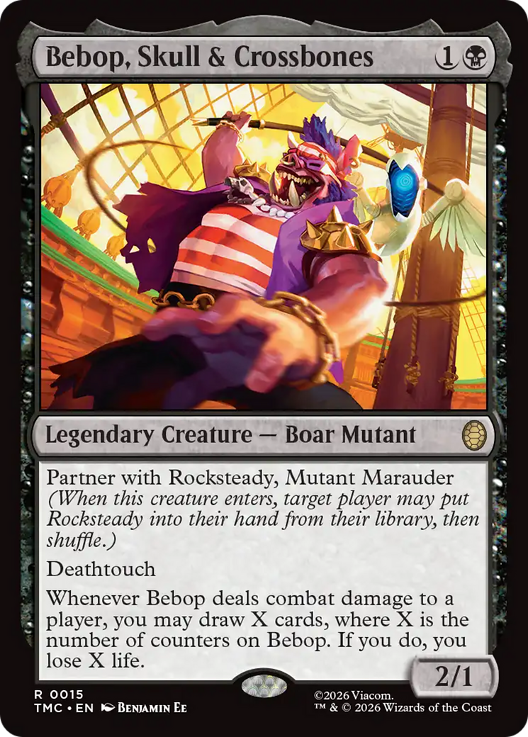 Bebop, Skull & Crossbones [Teenage Mutant Ninja Turtles Commander] | Card Merchant Takapuna