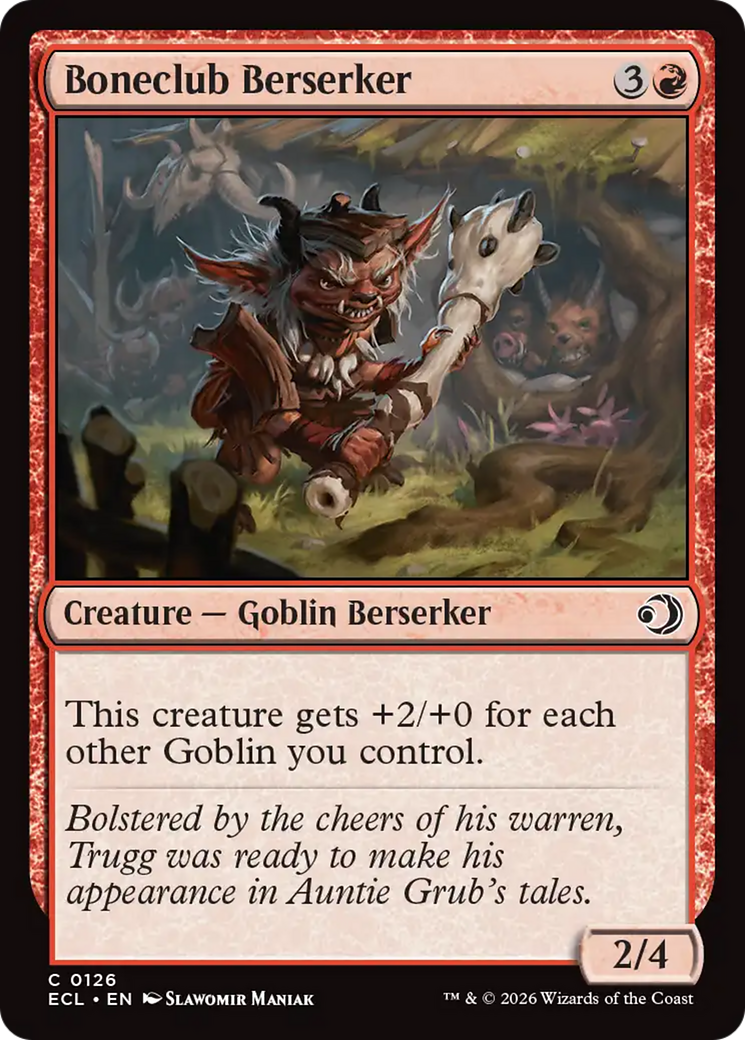 Boneclub Berserker [Lorwyn Eclipsed] | Card Merchant Takapuna