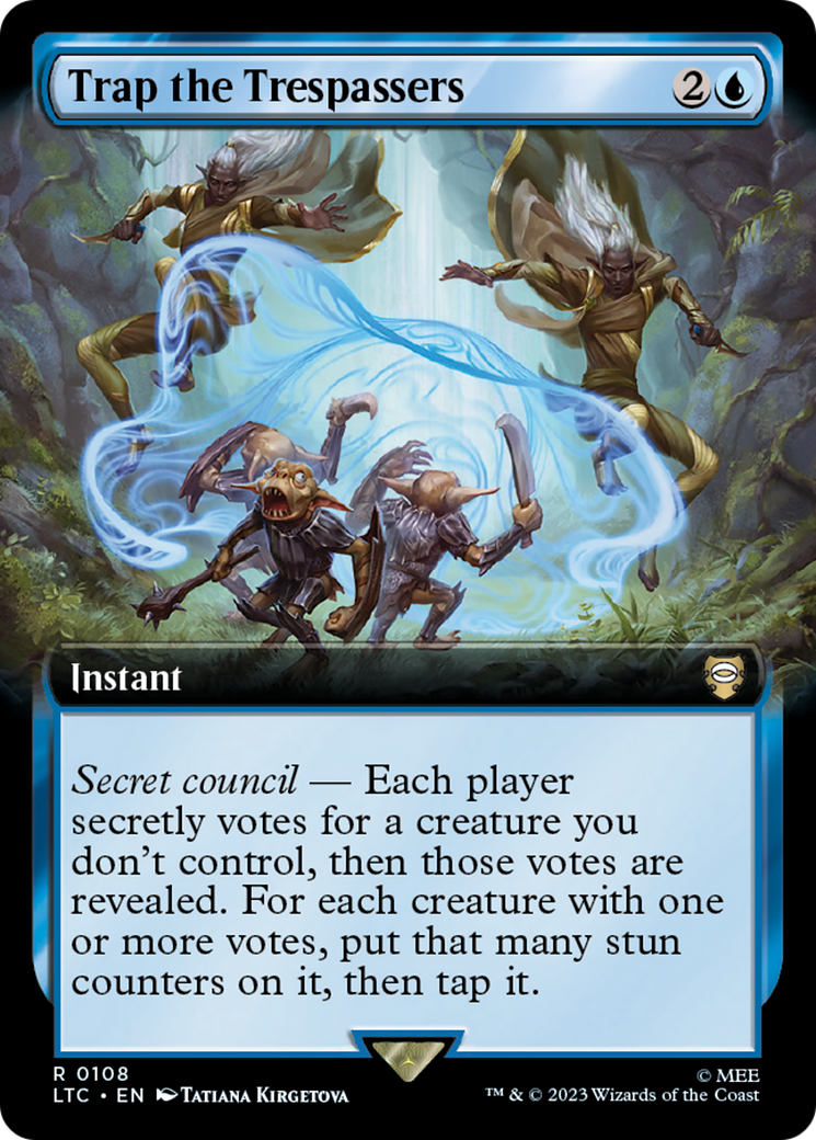 Trap the Trespassers (Extended Art) [The Lord of the Rings: Tales of Middle-Earth Commander] | Card Merchant Takapuna