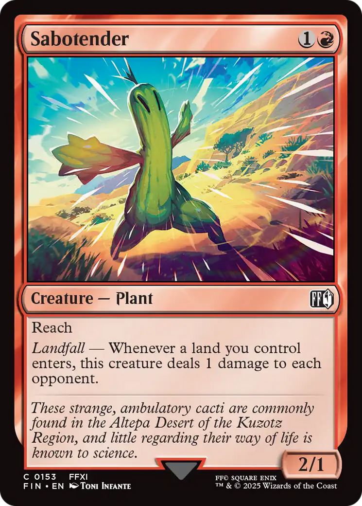 Sabotender [FINAL FANTASY] | Card Merchant Takapuna