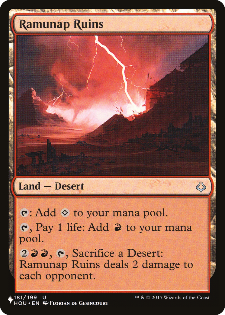 Ramunap Ruins [The List] | Card Merchant Takapuna