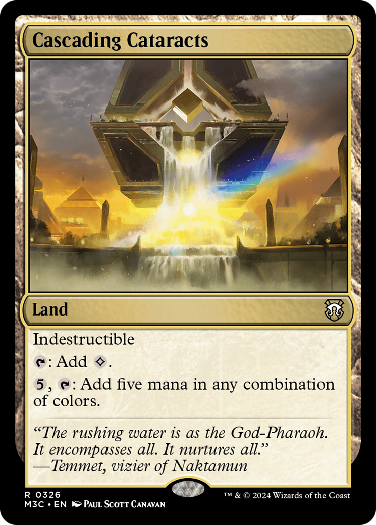 Cascading Cataracts (Ripple Foil) [Modern Horizons 3 Commander] | Card Merchant Takapuna