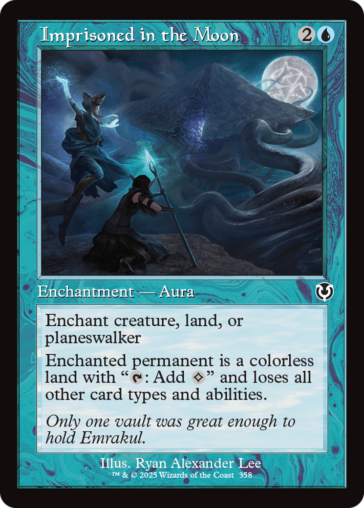Imprisoned in the Moon (Retro Frame) [Innistrad Remastered] | Card Merchant Takapuna