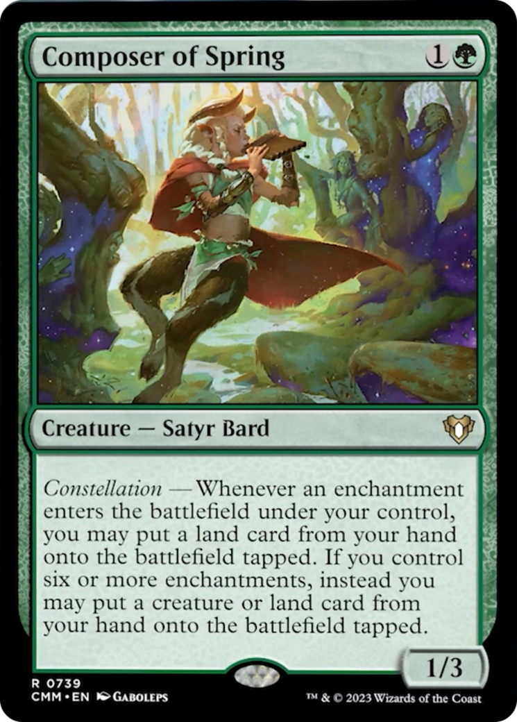 Composer of Spring [Commander Masters] | Card Merchant Takapuna
