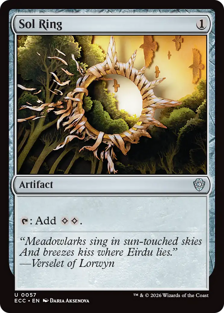 Sol Ring (0057) [Lorwyn Eclipsed Commander] | Card Merchant Takapuna