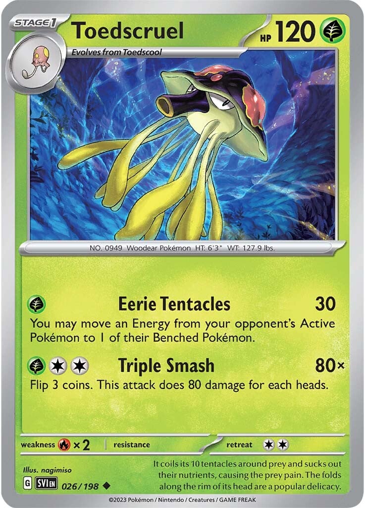 Toedscruel (026/198) [Scarlet & Violet: Base Set] | Card Merchant Takapuna