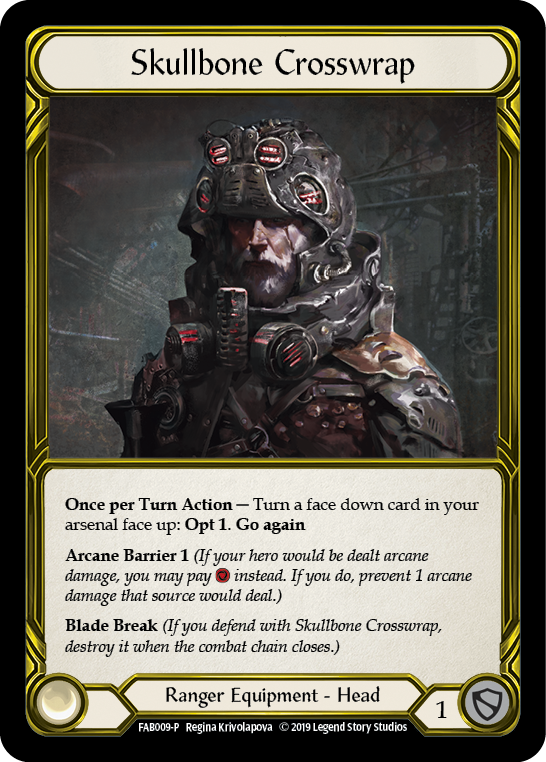 Skullbone Crosswrap [FAB009-P] (Promo)  1st Edition Cold Foil - Golden | Card Merchant Takapuna